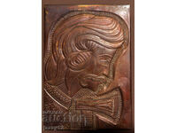 Ρωσία ΕΣΣΔ σουβενίρ πλακέτα πορτρέτο χαλκός