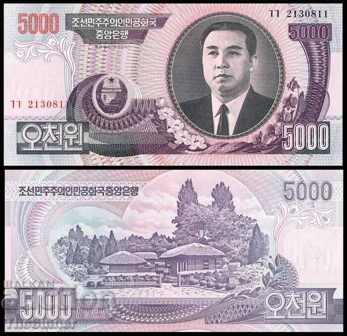NORTH KOREA 5000 Won NORTH KOREA 5000 Won, P46, 2006 UNC /c NORTH KOREA 5000 Won NORTH KOREA 5000 Won, P46, 2006 UNC /c