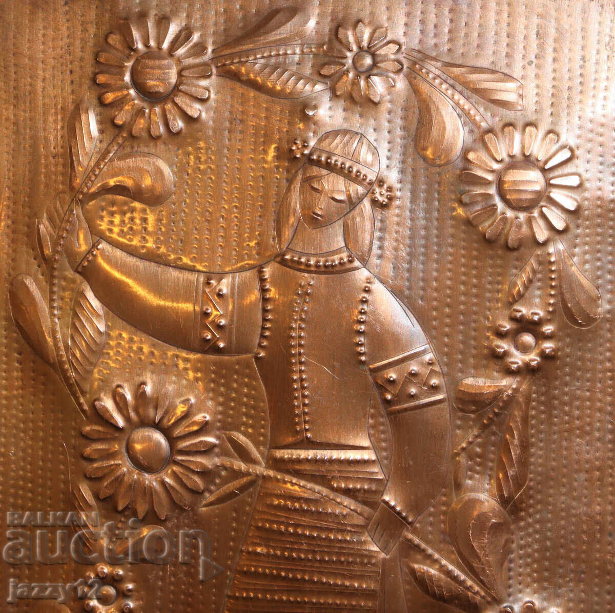 Delivery of Russia USSR souvenir plaque "Spring" copper