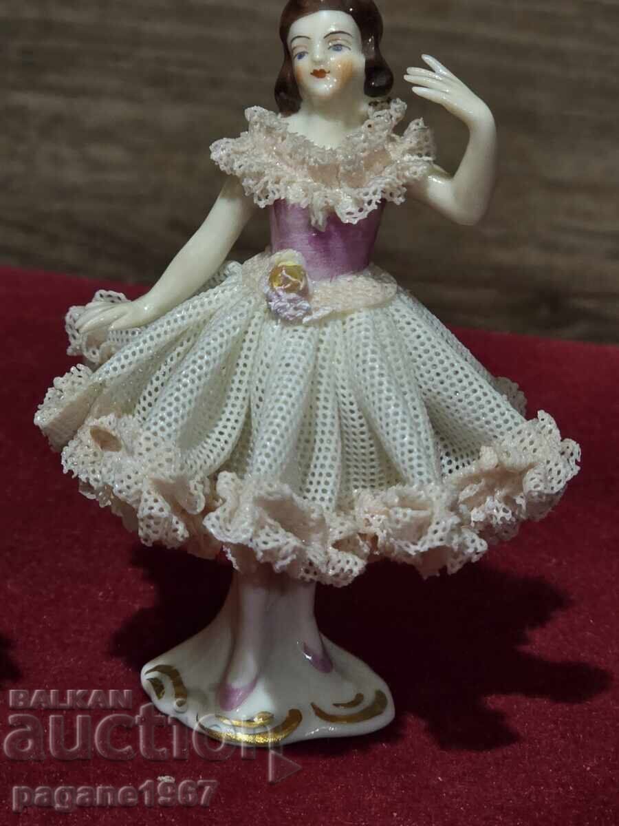 Dresden porcelain ballerina - 7