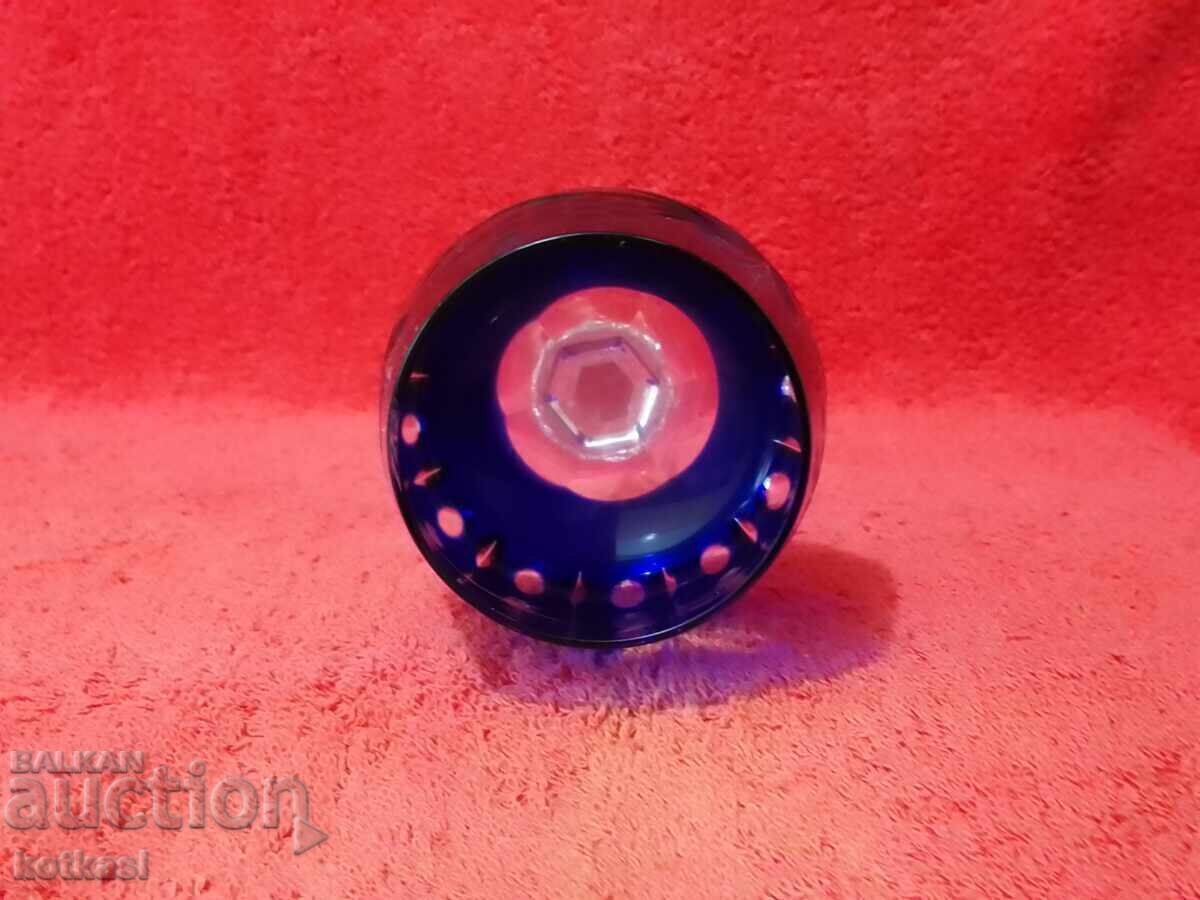 Auction  Old colored solid crystal glass Germany