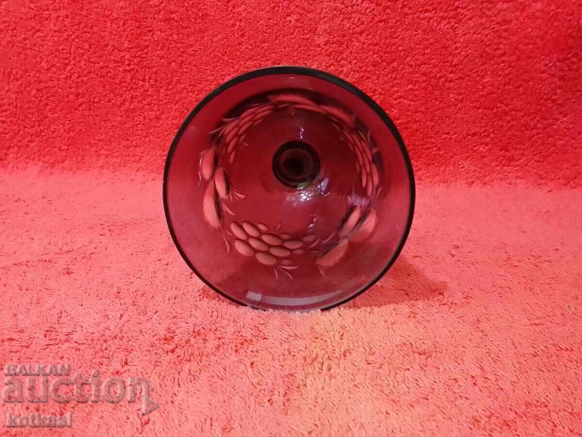 Delivery of Old colored solid crystal glass Germany