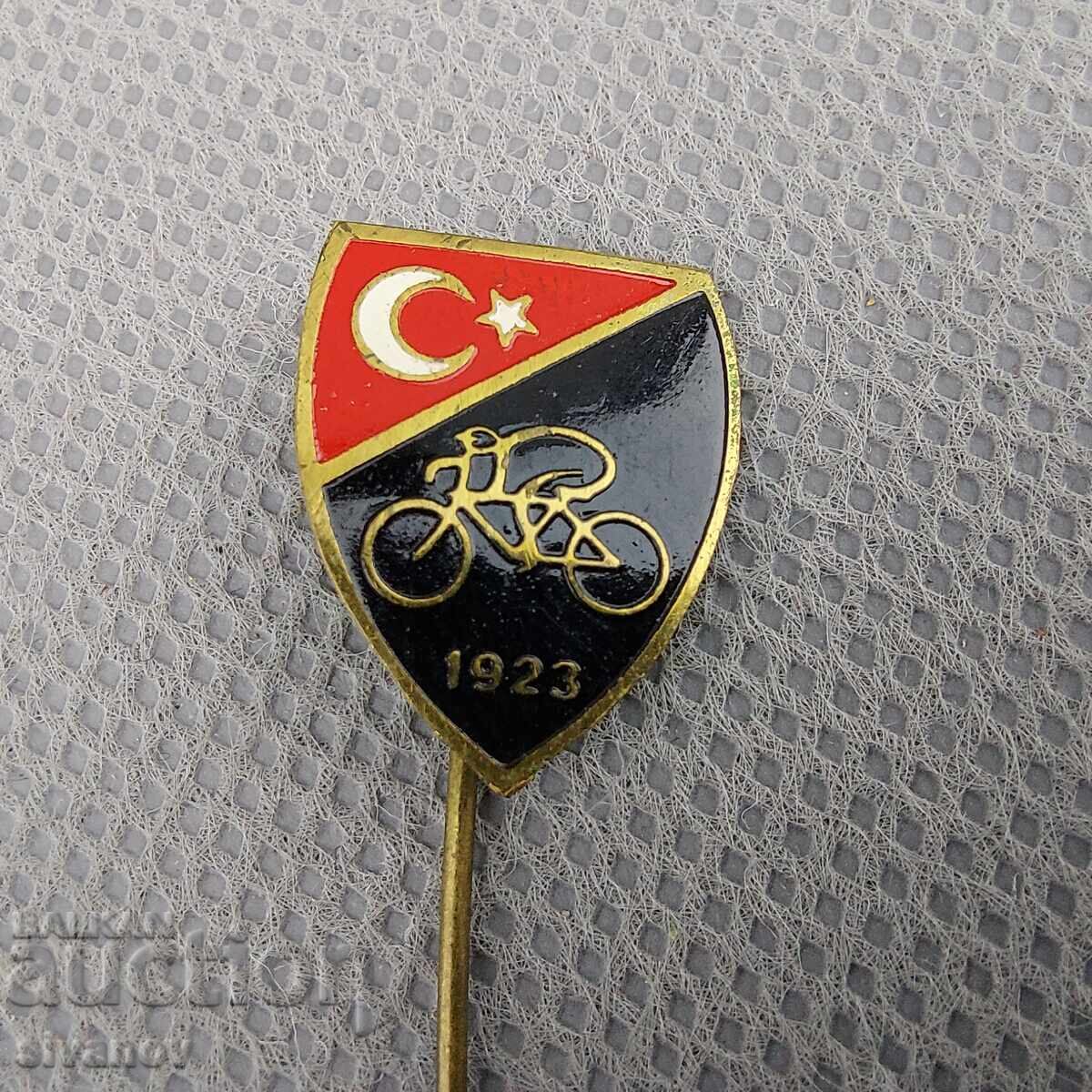 Παλαιό σήμα Τουρκικής Ομοσπονδίας Ποδηλασίας από το 1923 #2996 με τιμή 24.99 BGN | € 12.78