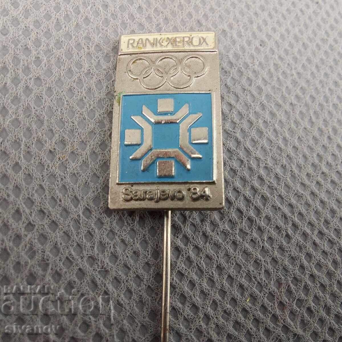 Аукцион Значка Зимните олимпийски игри в Сараево през 1984 г. #2999 Аукцион Значка Зимните олимпийски игри в Сараево през 1984 г. #2999