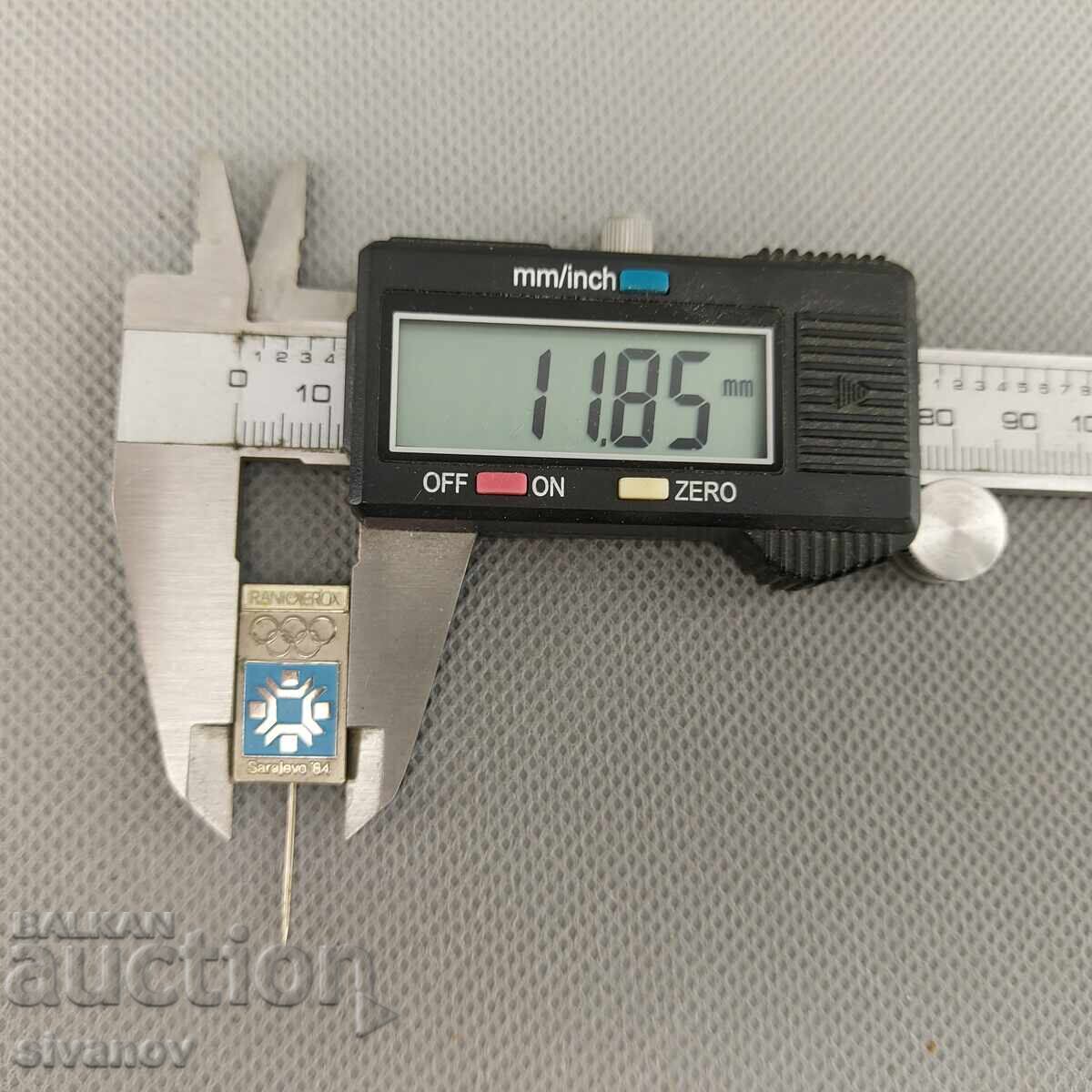 Значка Зимните олимпийски игри в Сараево през 1984 г. #2999 - 6 Значка Зимните олимпийски игри в Сараево през 1984 г. #2999 - 6