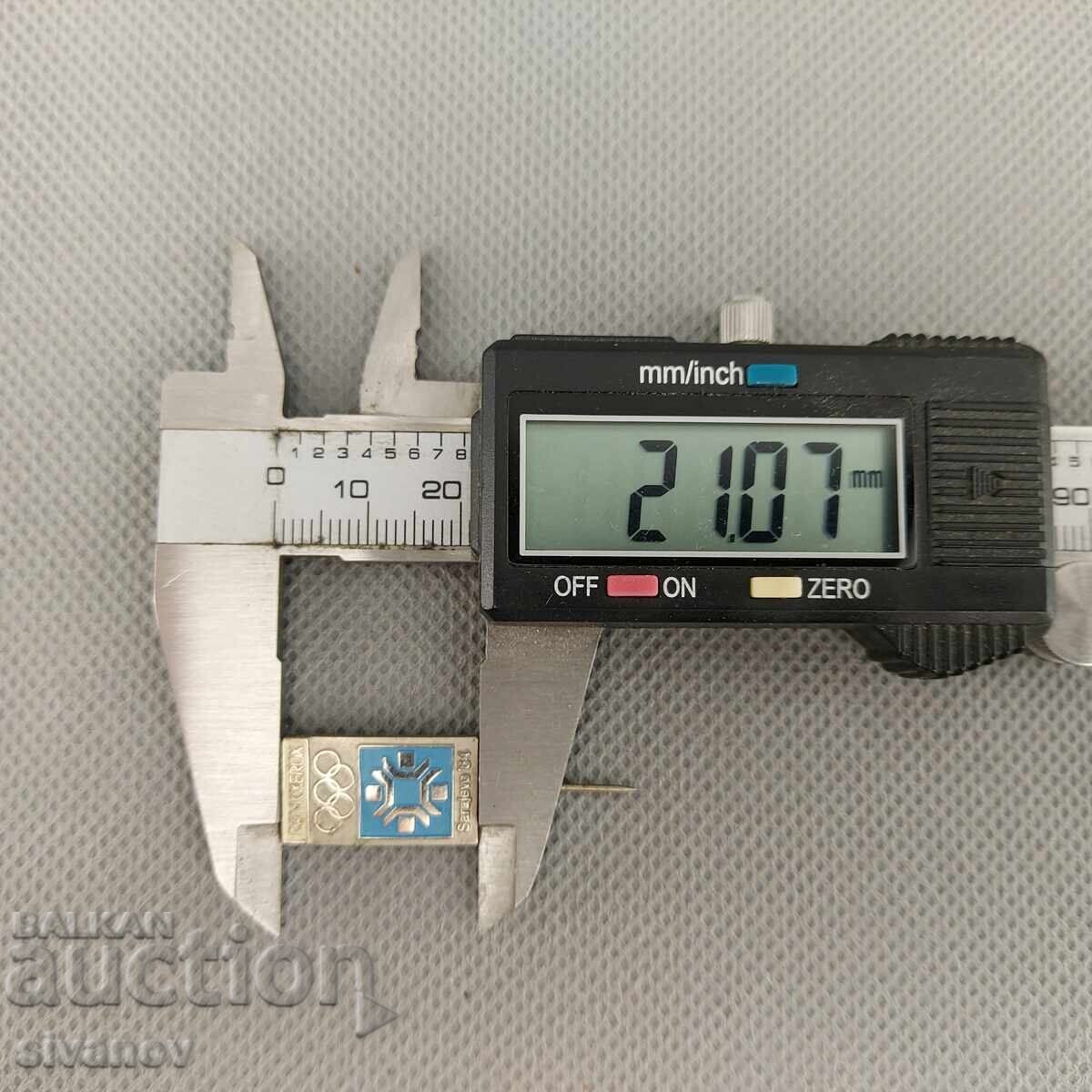 Значка Зимните олимпийски игри в Сараево през 1984 г. #2999 - 7 Значка Зимните олимпийски игри в Сараево през 1984 г. #2999 - 7