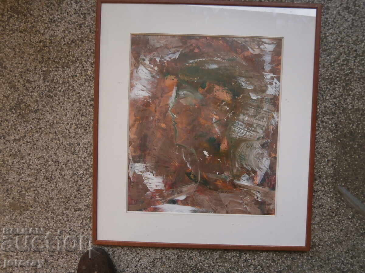 Abstract oil portrait 62x70cm Abstract oil portrait 62x70cm