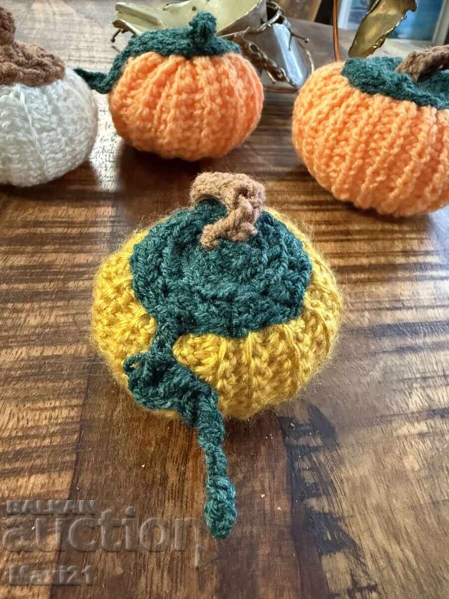 Χειροποίητο, σετ πλεκτές κολοκύθες για Halloween - 5 Χειροποίητο, σετ πλεκτές κολοκύθες για Halloween - 5