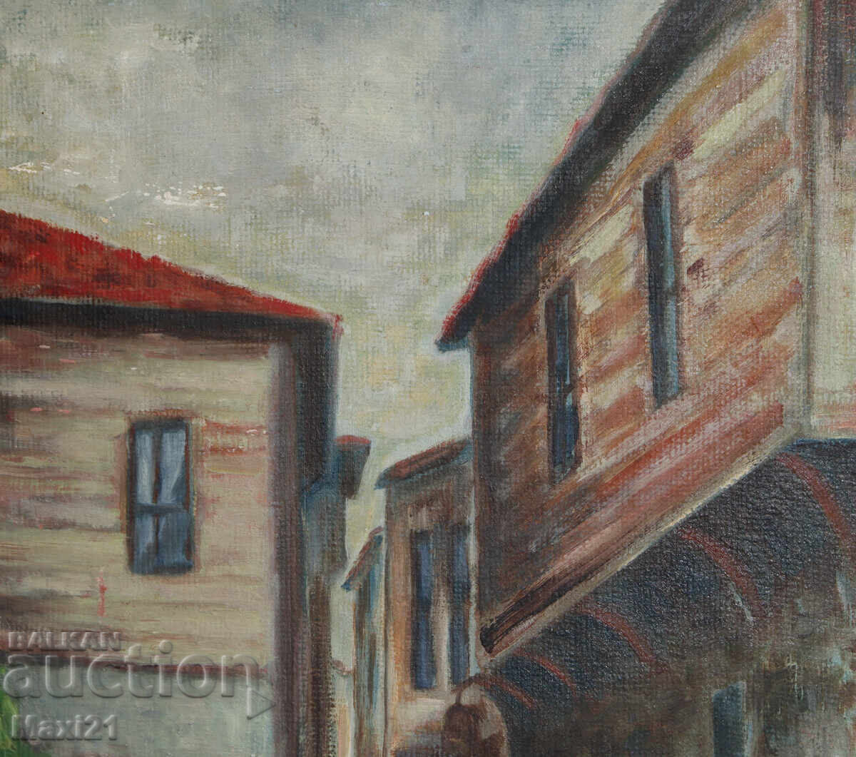 Delivery of Landscape Revival Houses Old Painting Oil Paints