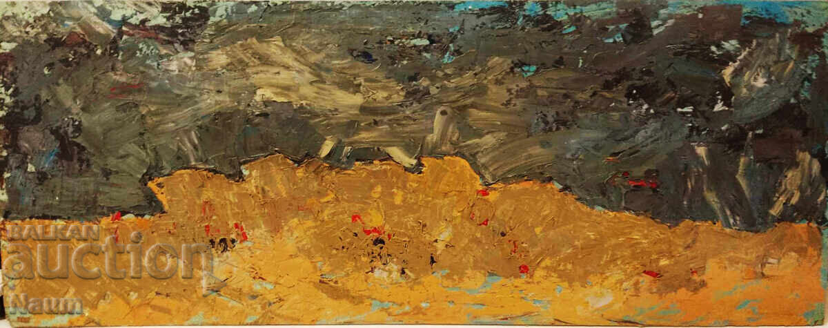 Composition 5, 2024, 25 / 50 cm, oil paints, cardboard