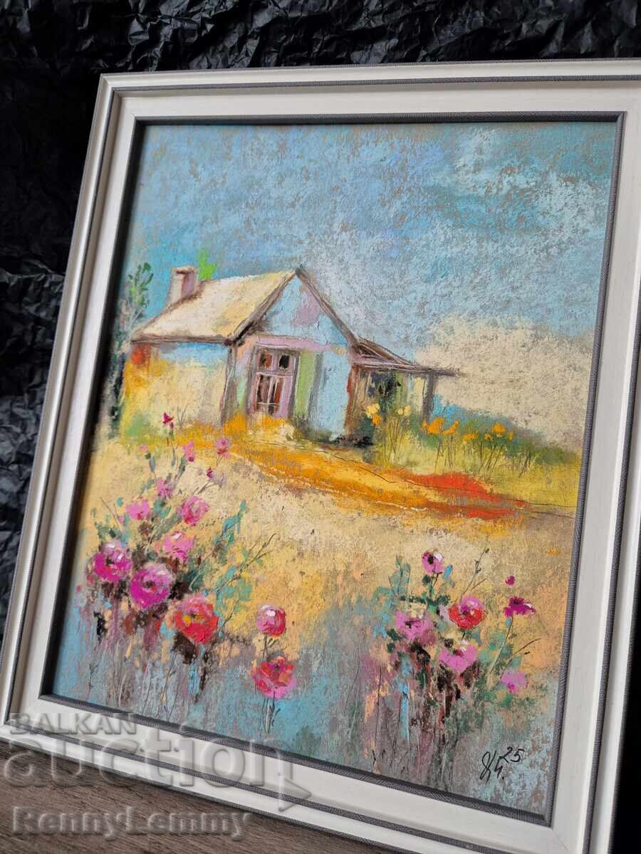 Summer, original painting, pastel with price 95.00 BGN | € 48.57 Summer, original painting, pastel with price 95.00 BGN | € 48.57