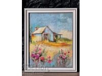 Summer, original painting, pastel