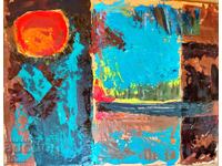 Compoziție 7, 2024, 50 / 70 cm, ulei pe carton