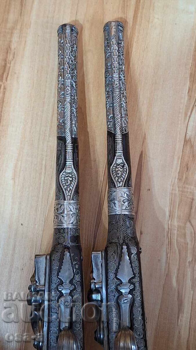 Pair of pistols, pistol, revolver, blank firing, shishane - 11