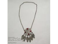 Old jewelry necklace ornament for women's folk costume