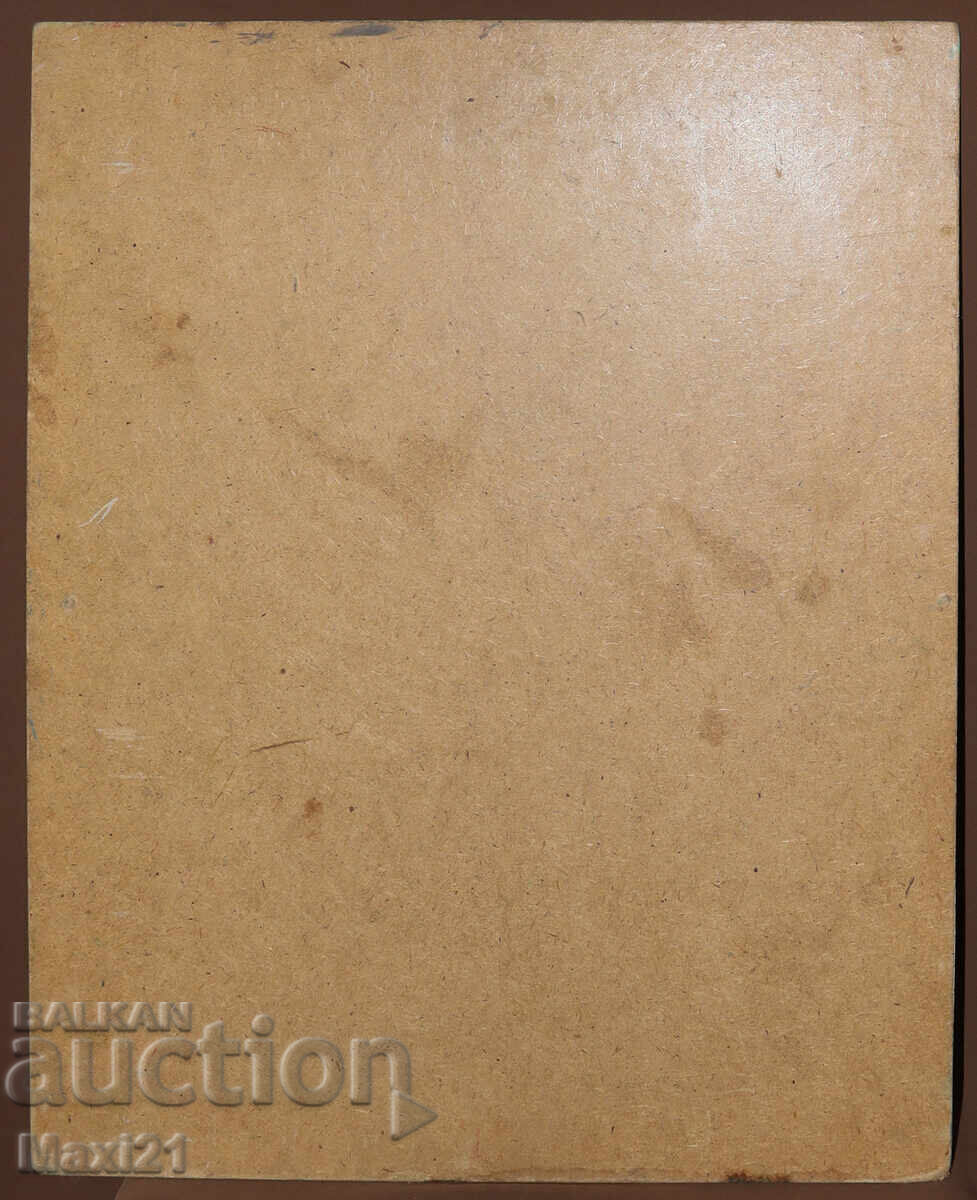 Планински пейзаж картина маслени бои подписана - 7