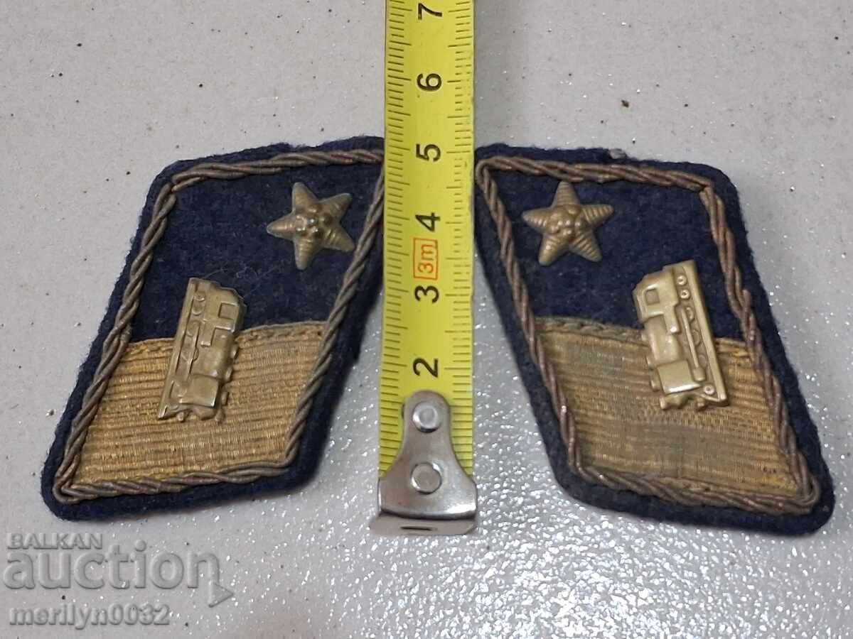 Auction  Monograms in railway transport NRB epaulets Monograms epaulet patch