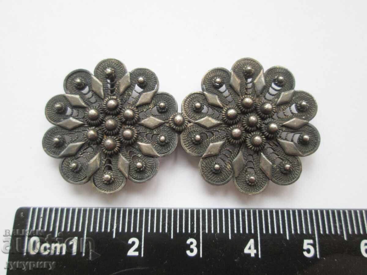 Old small children's filigree buckle buckles for folk costume filigree with price 130.00 BGN | € 66.47