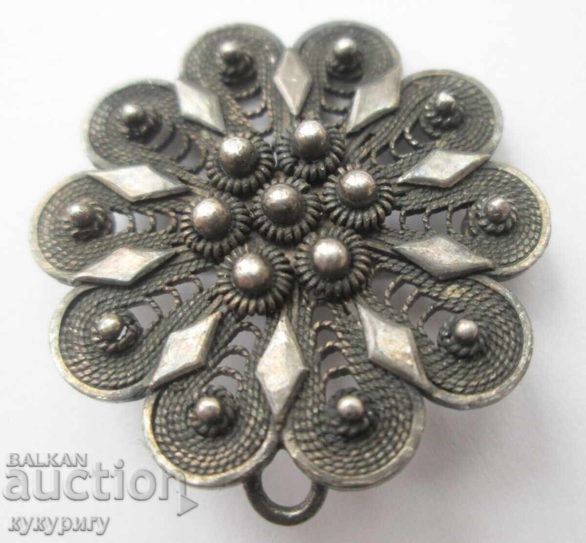 Old small children's filigree buckle buckles for folk costume filigree - 5