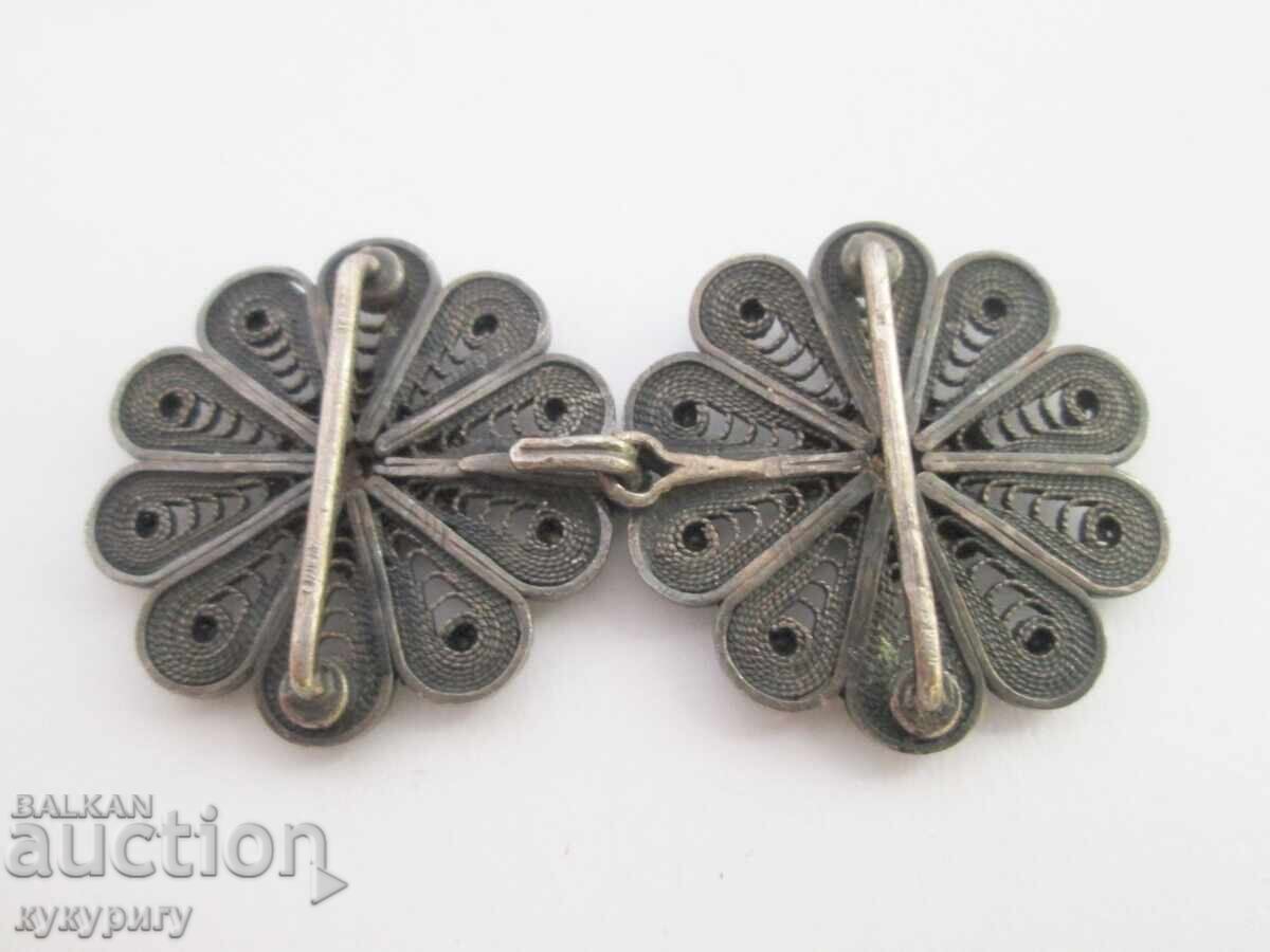 Old small children's filigree buckle buckles for folk costume filigree - 7