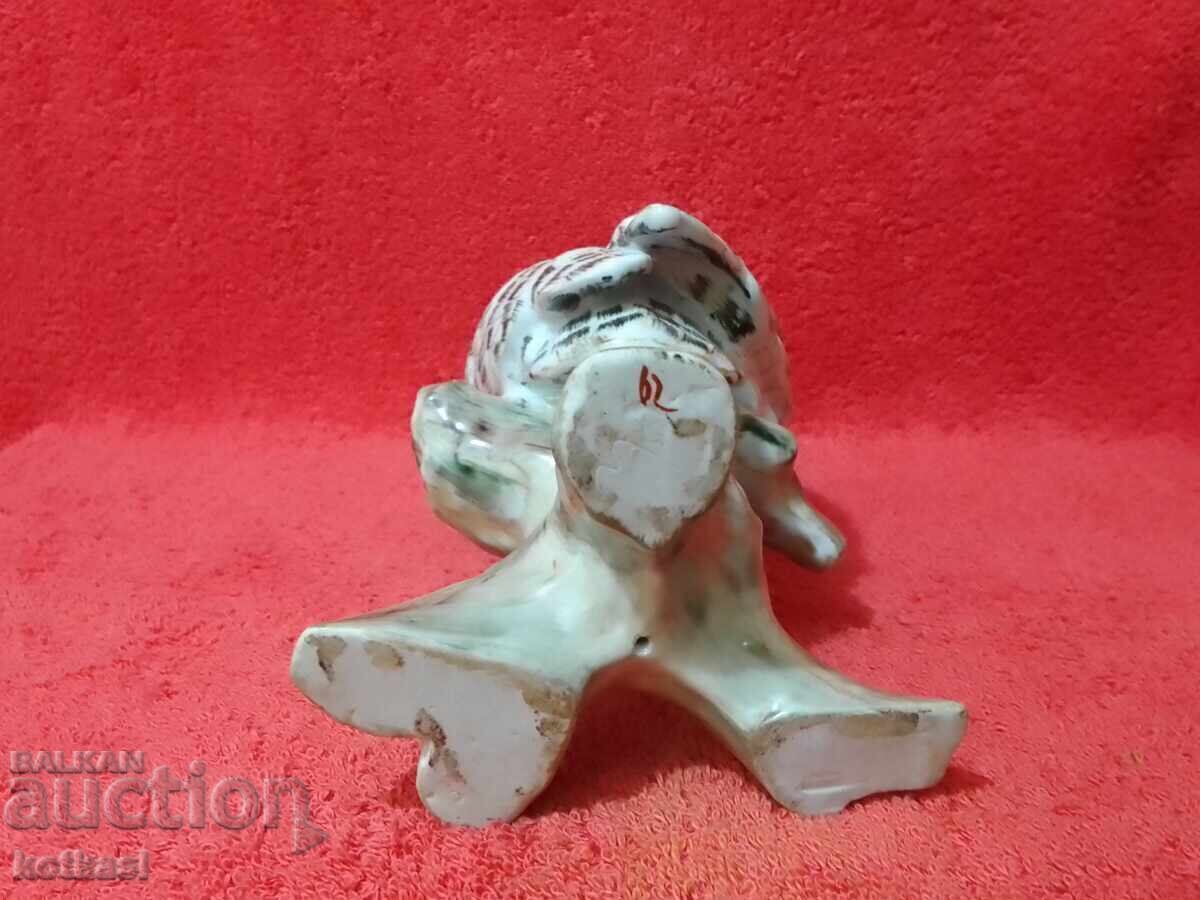 Colorful porcelain owl figure on a branch - 7 Colorful porcelain owl figure on a branch - 7