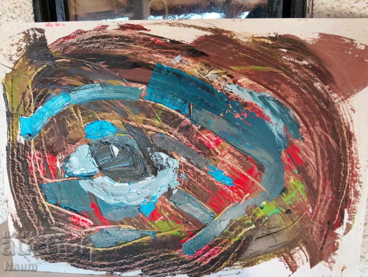 Composition 6, Vlado Rumenov 2024, 50 / 70 cm, oil on canvas