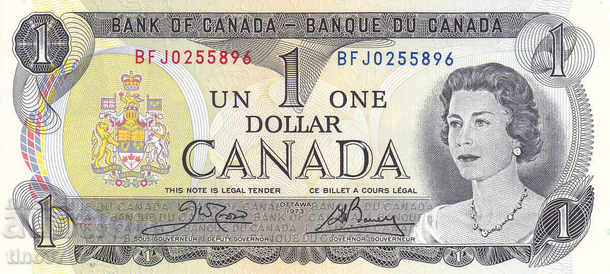 tino37 - CANADA - 1 DOLLAR - 1973 - AU with price 12.90 BGN | € 6.60