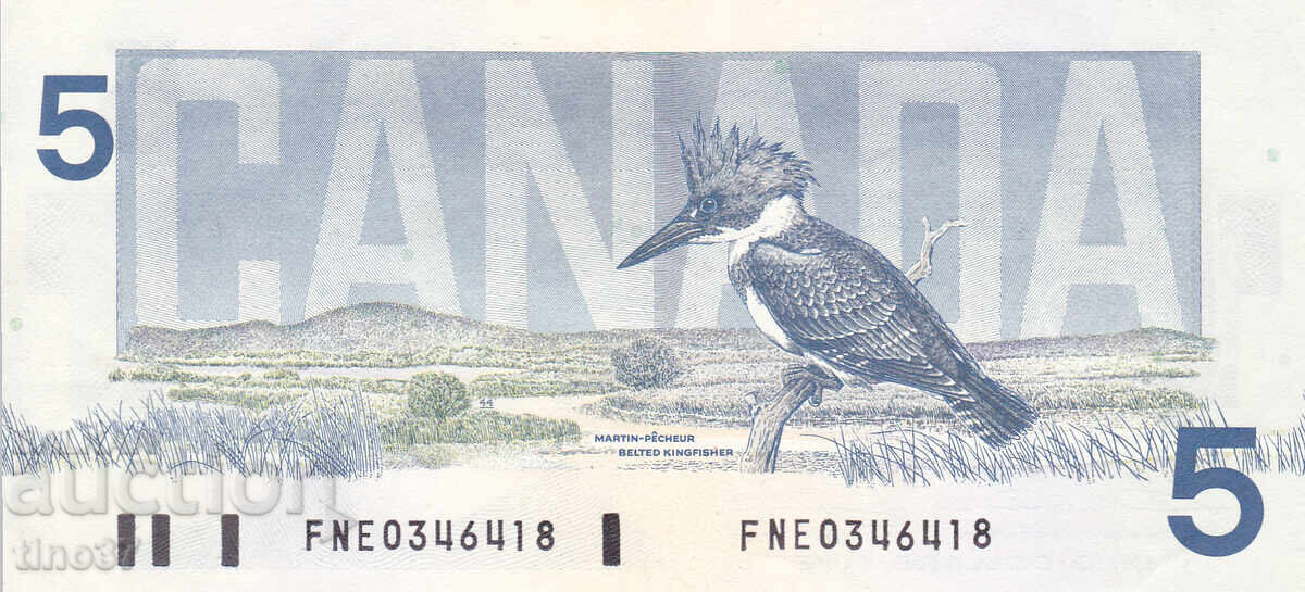 Auction  tino37 - CANADA - 5 DOLLARS - 1986 - XF