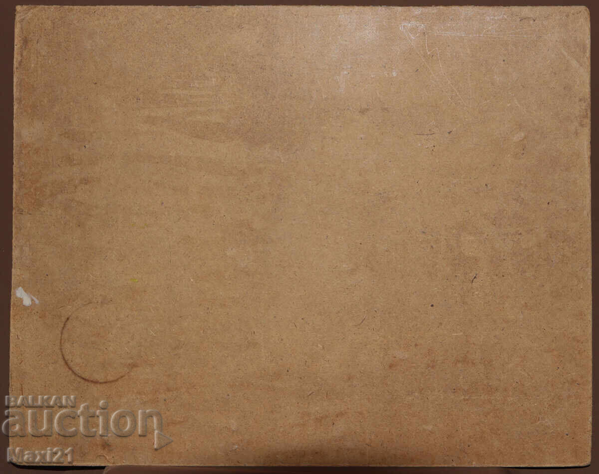 Маслена картина, красив речен пейзаж с мост, подписана - 7 Маслена картина, красив речен пейзаж с мост, подписана - 7