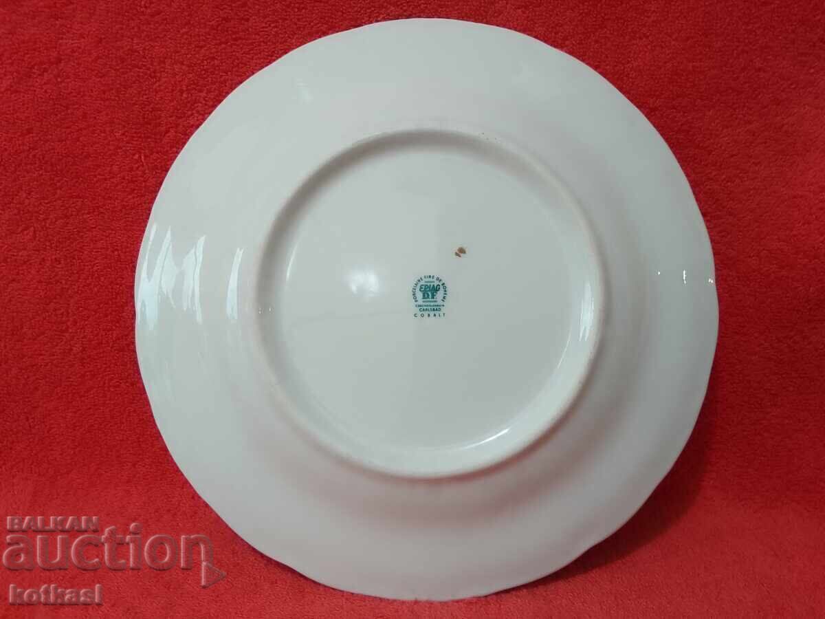 Порцелан чиния EPIAG BOHEME Чехословакия Кобалт отлична - 6 Порцелан чиния EPIAG BOHEME Чехословакия Кобалт отлична - 6