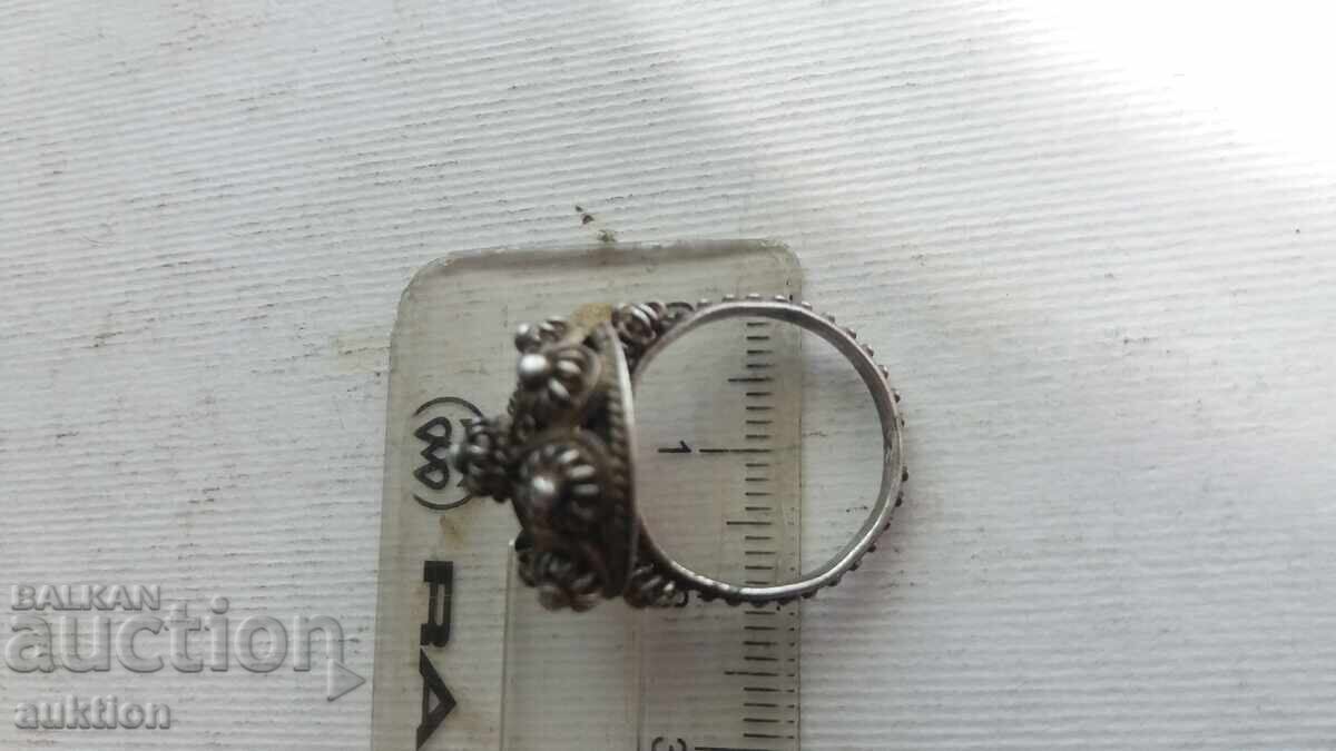 Аукцион СРЕБЪРЕН ФИЛИГРИРАН ПРЪСТЕН КОПИЕ НА ВЪЗРОЖДЕНСКИ Аукцион СРЕБЪРЕН ФИЛИГРИРАН ПРЪСТЕН КОПИЕ НА ВЪЗРОЖДЕНСКИ