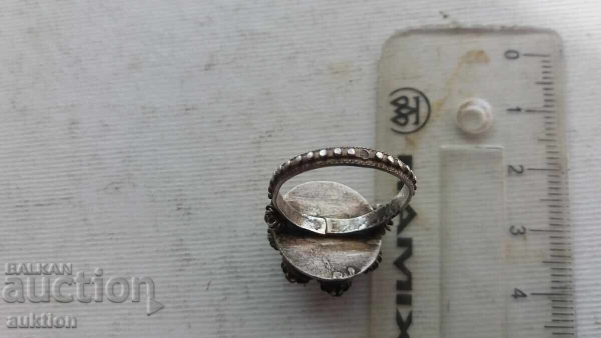 СРЕБЪРЕН ФИЛИГРИРАН ПРЪСТЕН КОПИЕ НА ВЪЗРОЖДЕНСКИ - 5 СРЕБЪРЕН ФИЛИГРИРАН ПРЪСТЕН КОПИЕ НА ВЪЗРОЖДЕНСКИ - 5