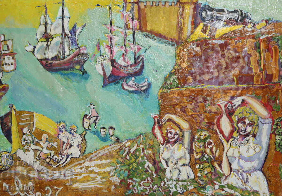 Impressionist oil painting landscape 2007 with price 260.00 BGN | € 132.94 Impressionist oil painting landscape 2007 with price 260.00 BGN | € 132.94