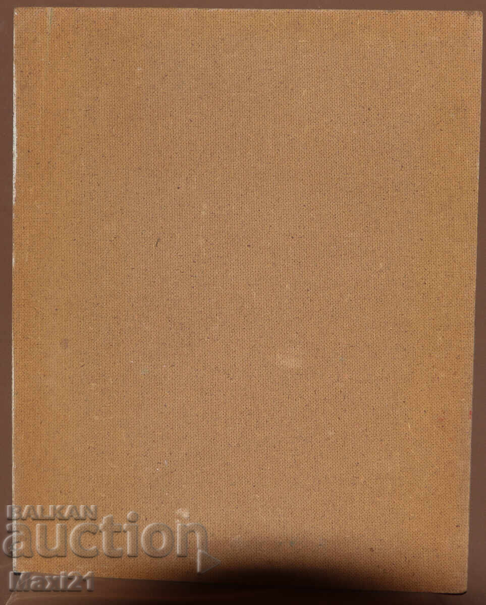 Oil painting female portrait, nude body - 6