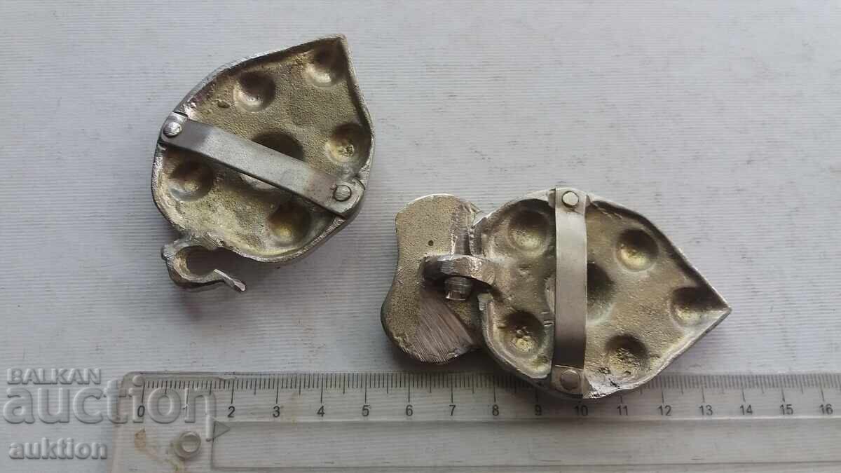 MASSIVE BRONZE PATTIES - SILVER PLATED - 5 MASSIVE BRONZE PATTIES - SILVER PLATED - 5