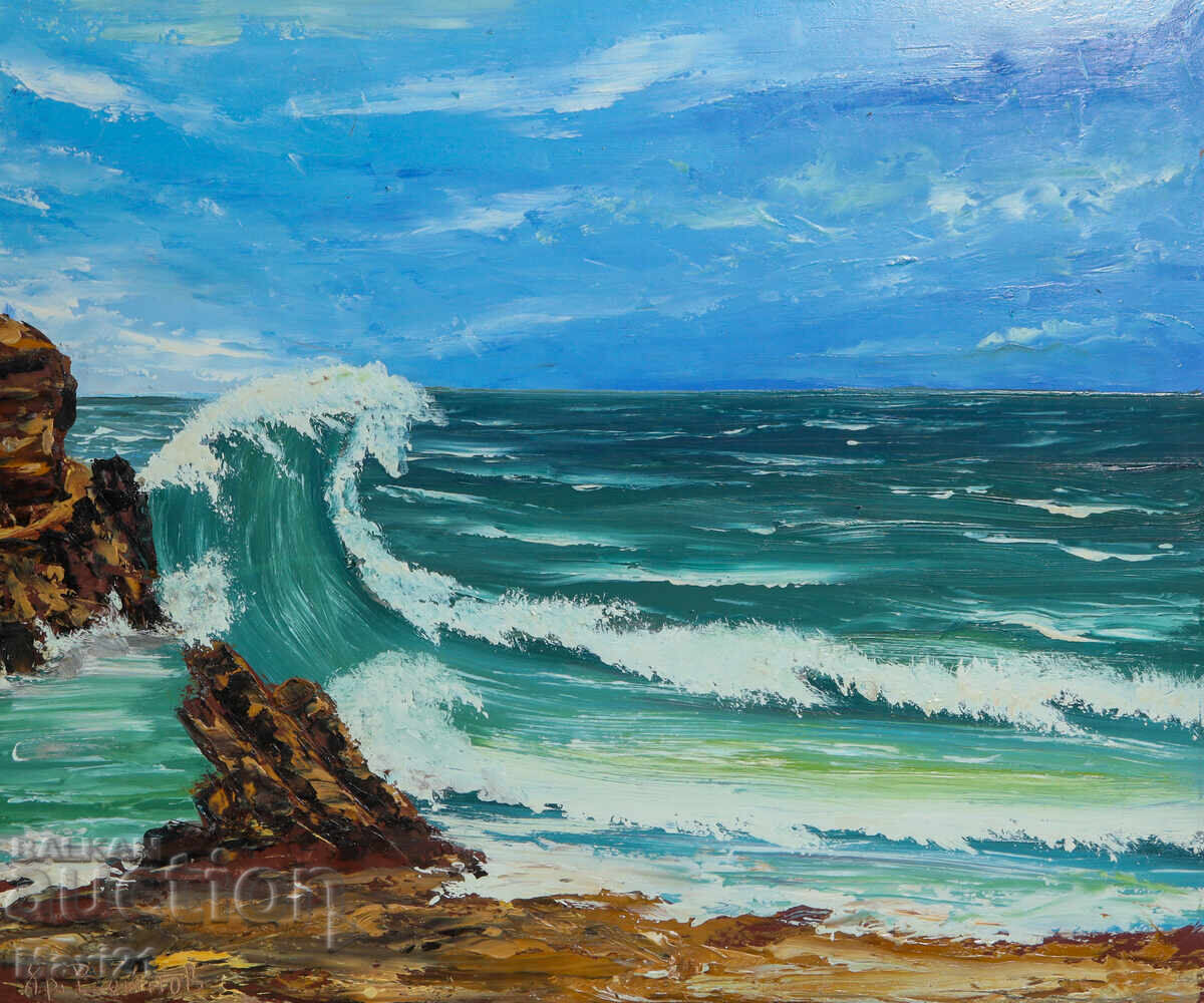 Δημοπρασία Ελαιογραφία όμορφη θαλασσογραφία υπογεγραμμένη Δημοπρασία Ελαιογραφία όμορφη θαλασσογραφία υπογεγραμμένη