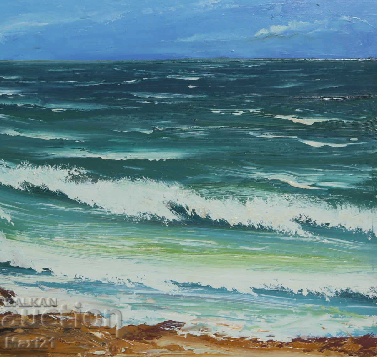 Ελαιογραφία όμορφη θαλασσογραφία υπογεγραμμένη - 6 Ελαιογραφία όμορφη θαλασσογραφία υπογεγραμμένη - 6