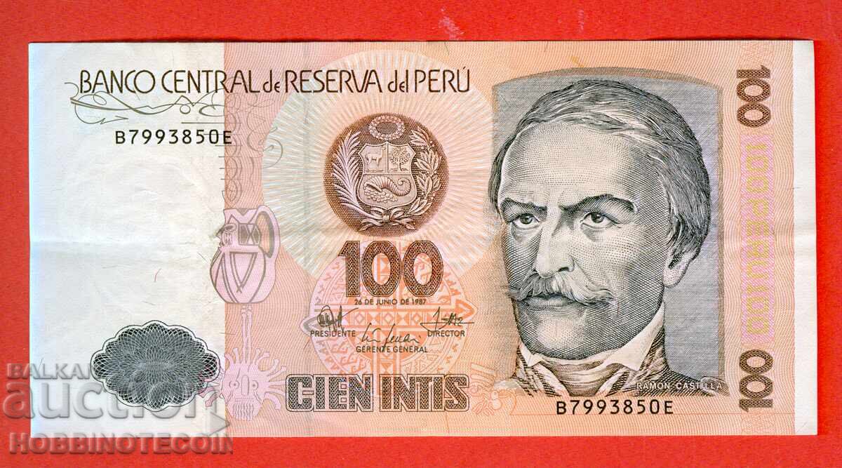 PERU PERU 100 Intis - τεύχος - τεύχος 1987 - Β