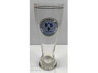 PAHAR COMEMORATIV DE STICLĂ LOCOMOTIV DEPOU KASPICHAN GARA DE TREN