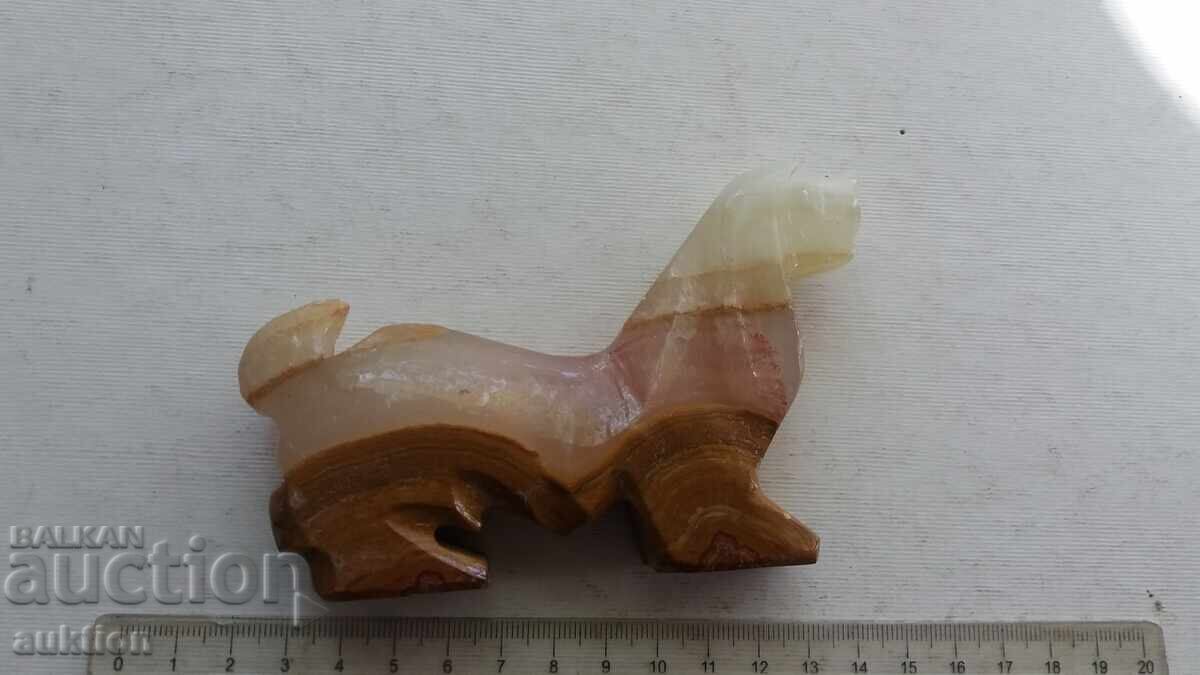 MASSIVE MARBLE FIGURE - DOG - 6