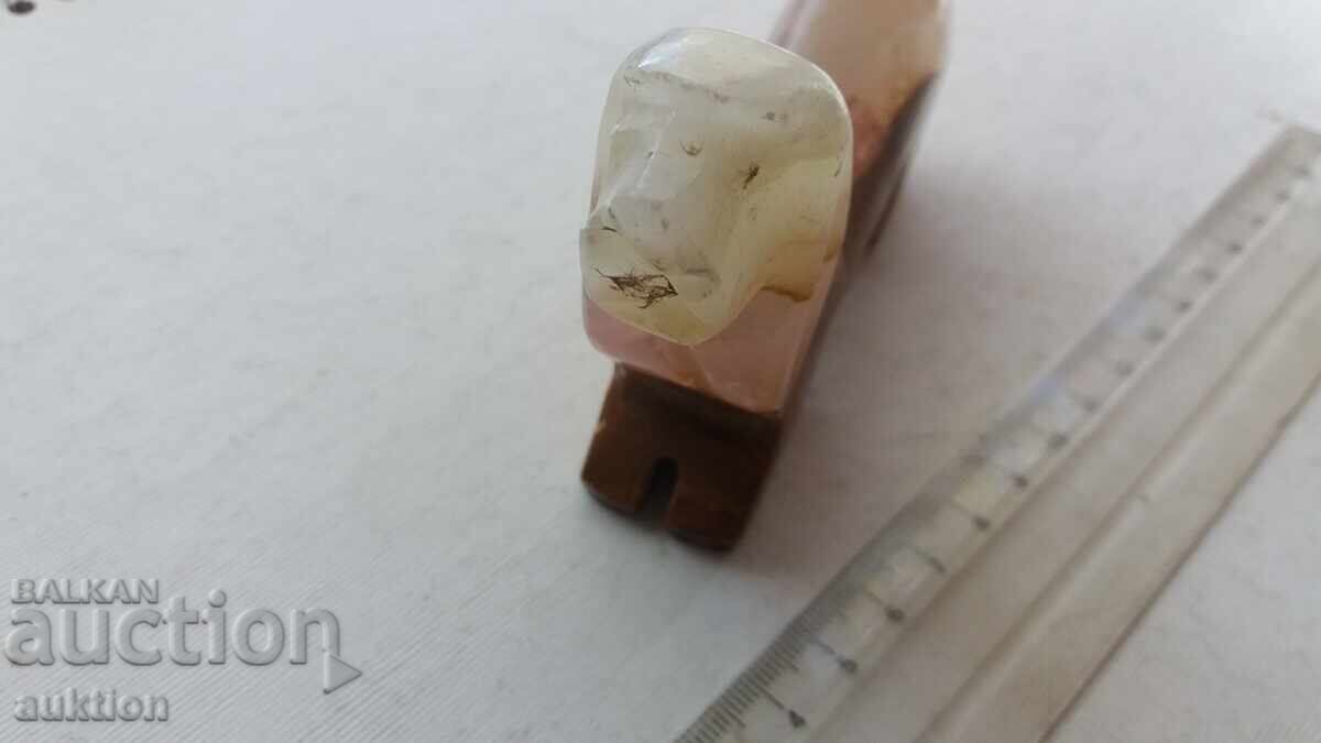 MASSIVE MARBLE FIGURE - DOG - 7