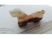 FIGURINĂ MASIVĂ DIN MARMURĂ - CÂINE