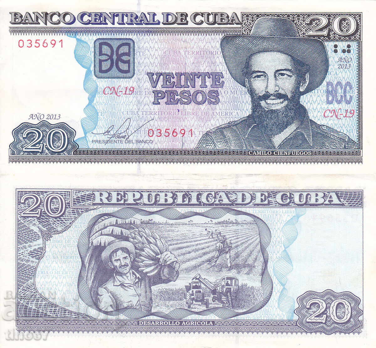 tino37 - CUBA - 20 PESOS - 2013 - VF+