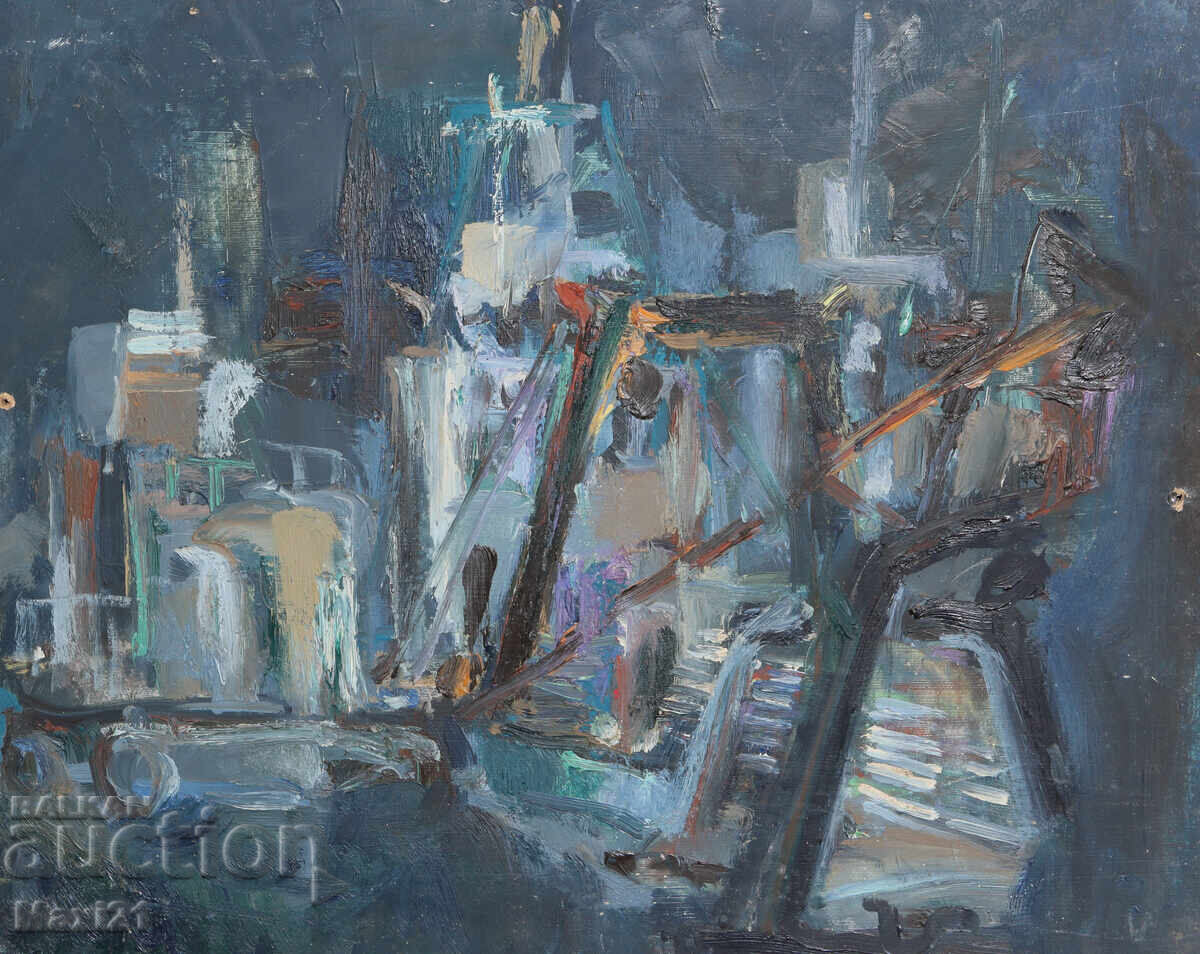 Δημοπρασία Αφηρημένος ελαιογραφία, τοπίο Δημοπρασία Αφηρημένος ελαιογραφία, τοπίο