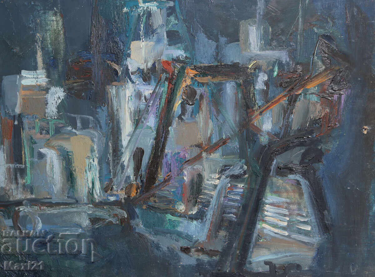 Αφηρημένος ελαιογραφία, τοπίο - 5 Αφηρημένος ελαιογραφία, τοπίο - 5