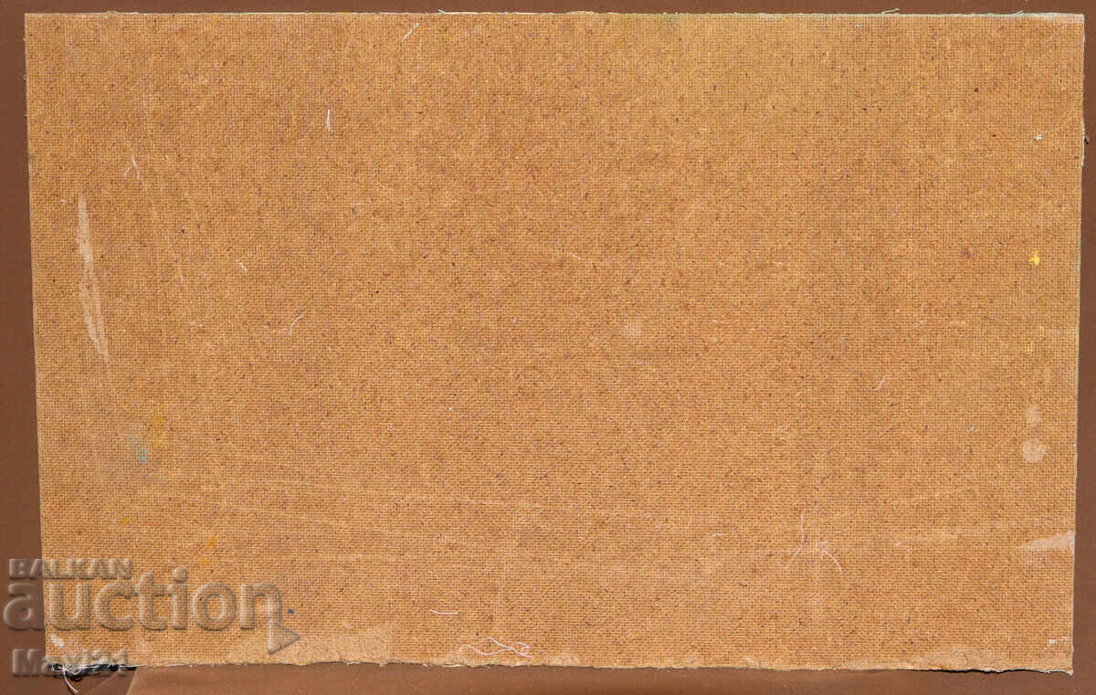 Oil painting beautiful river landscape autumn signed - 6