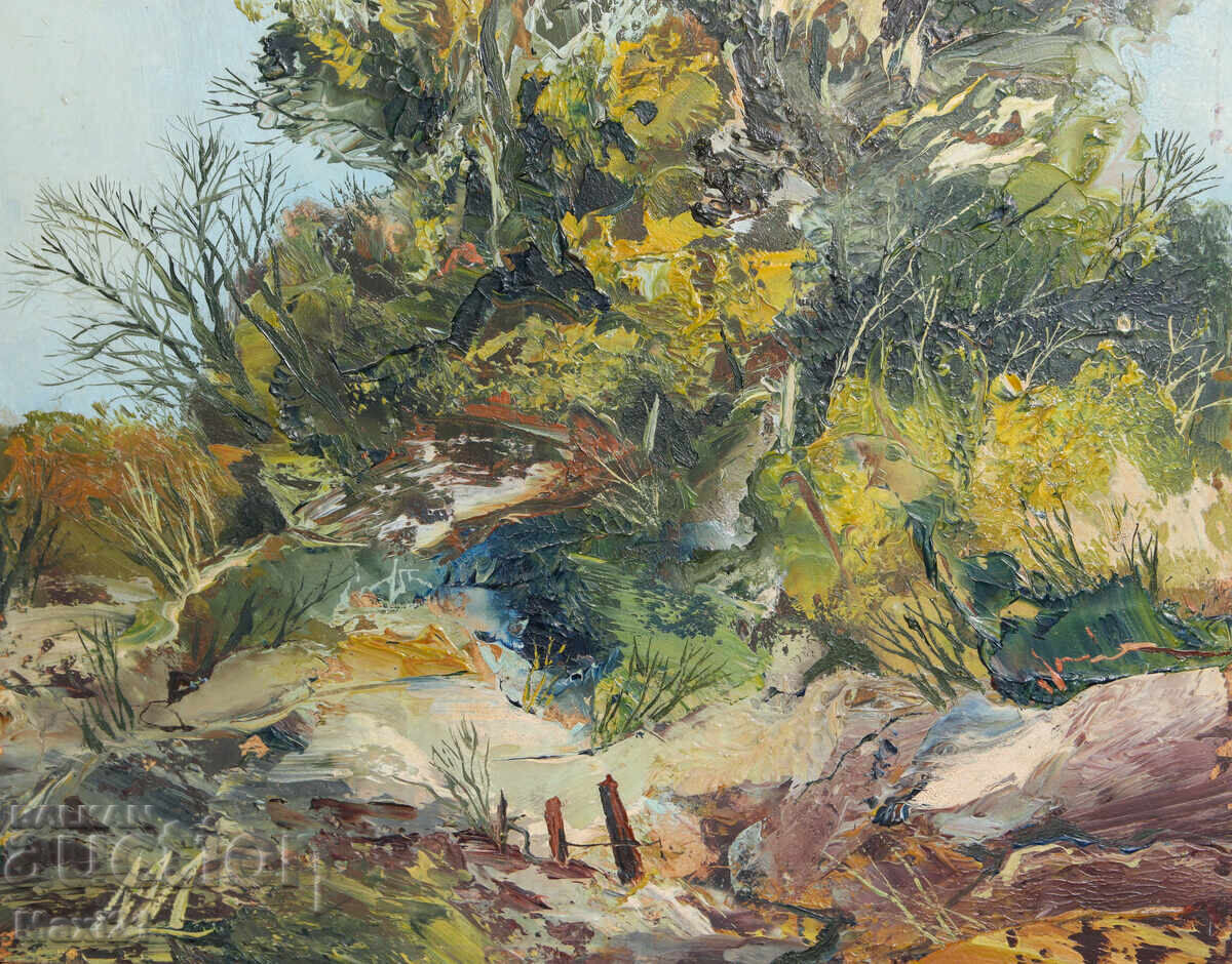 Pictură în ulei, peisaj frumos de natură - 7