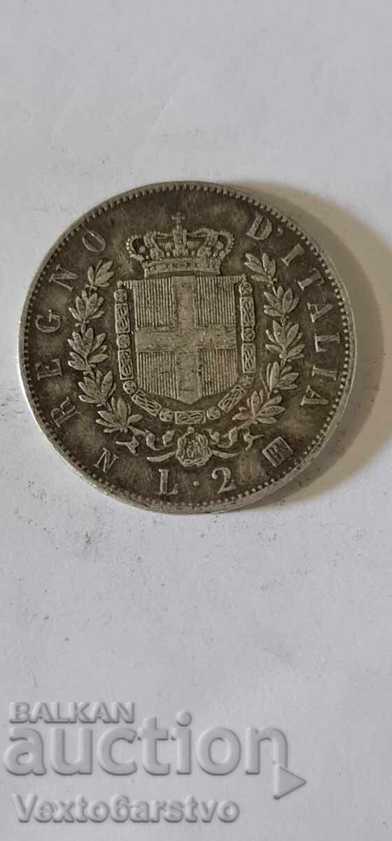 Delivery of Coin - ITALY - 2 Lire 1863 - UNC Delivery of Coin - ITALY - 2 Lire 1863 - UNC