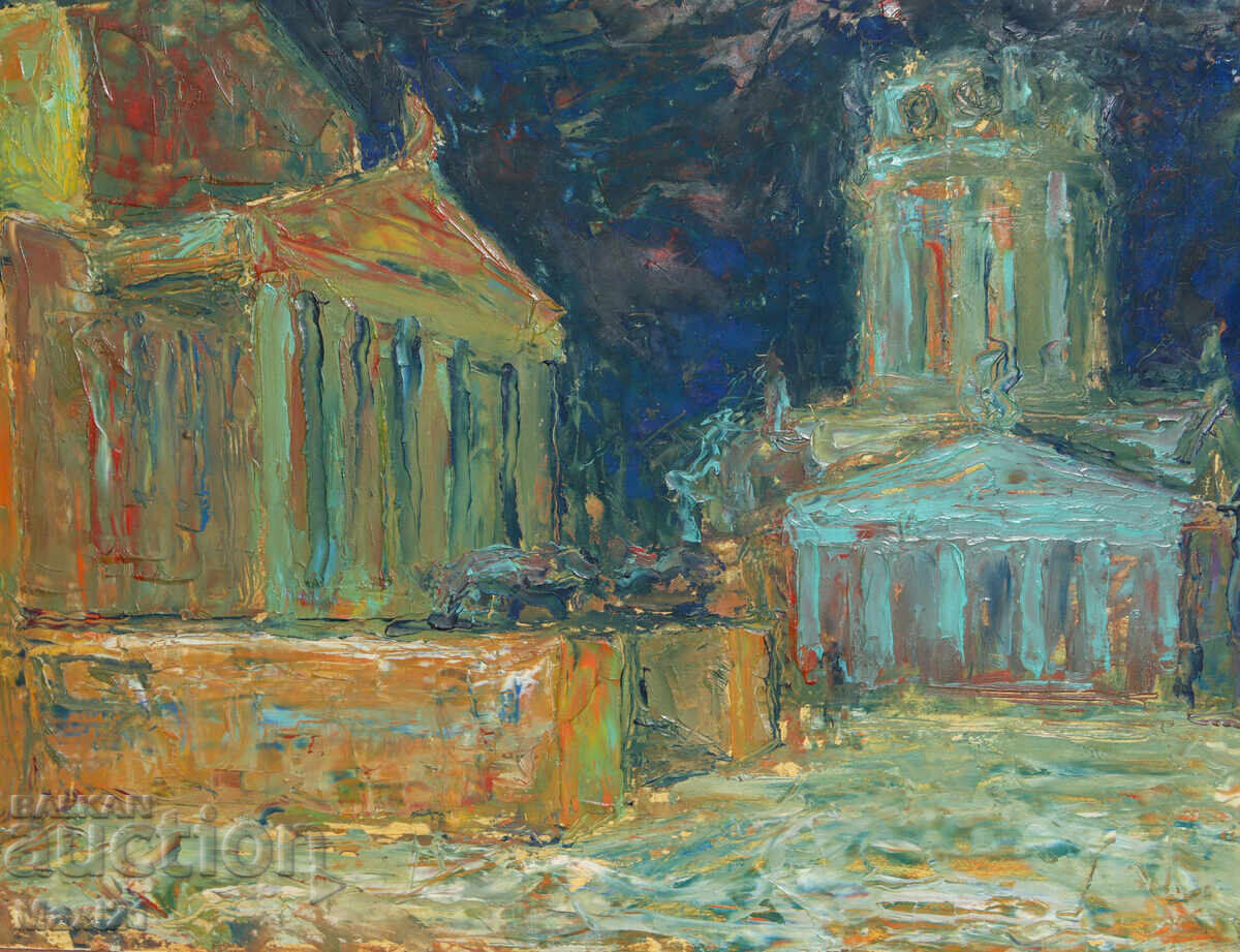 Oil painting, cityscape - 5