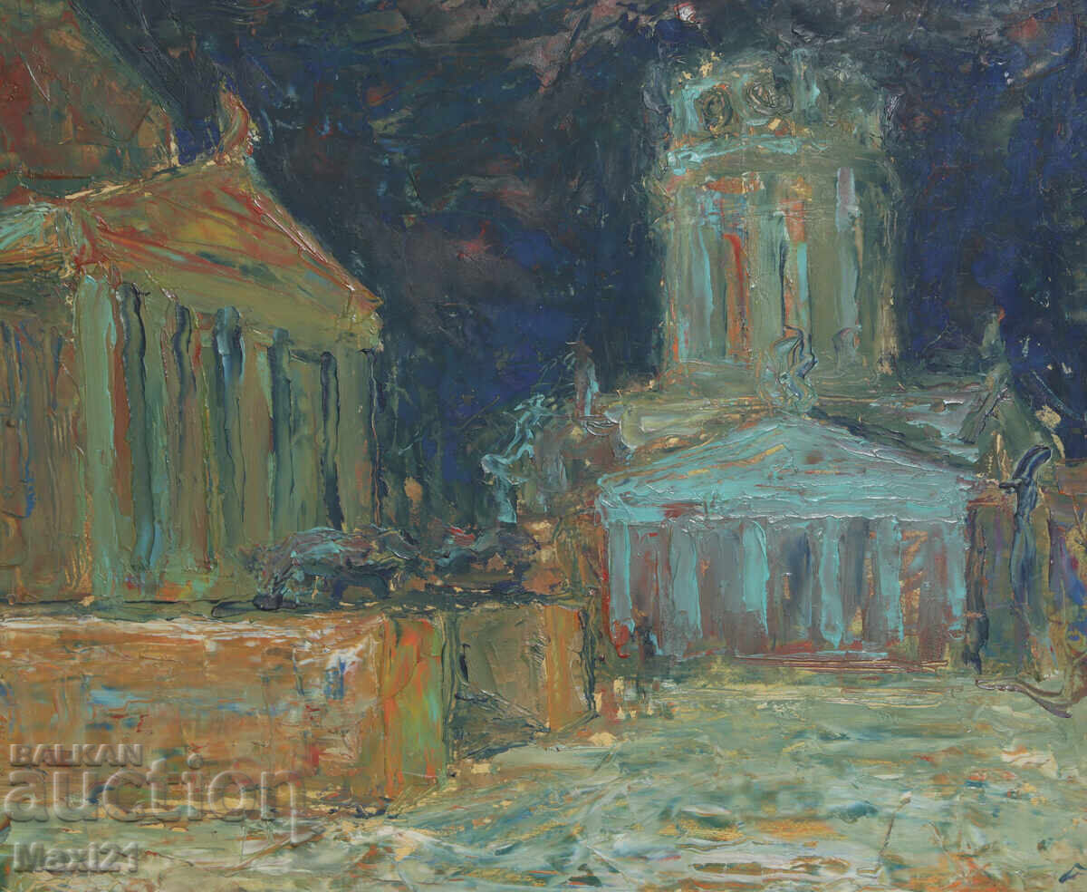 Oil painting, cityscape - 6